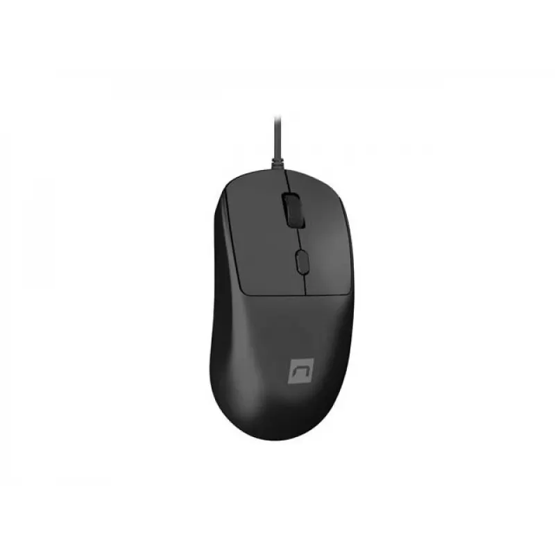 Mouse laser con filo NATEC Hawk 2, nero, fino a 2400 DPI