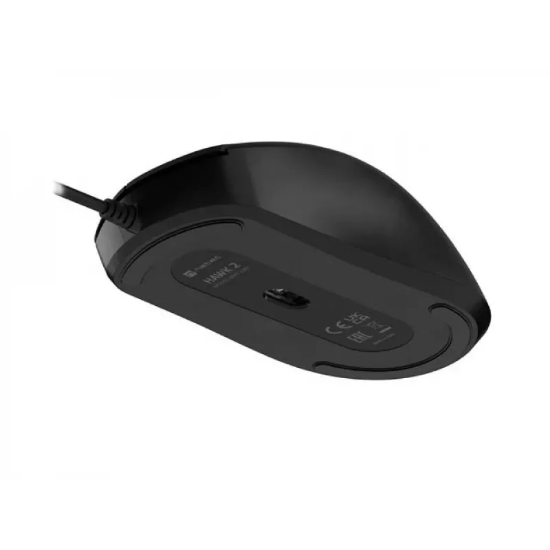Mouse laser con filo NATEC Hawk 2, nero, fino a 2400 DPI