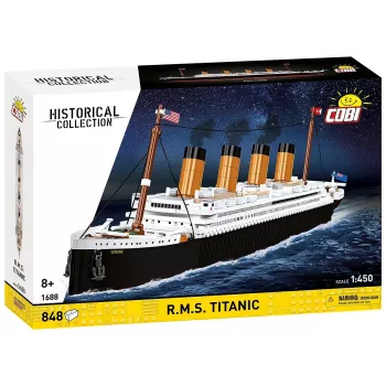 Kit di montaggio Cobi R.M.S. Titanic, 848 pezzi, modello nave da collezione