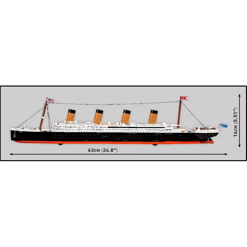 Kit di montaggio Cobi R.M.S. Titanic, 848 pezzi, modello nave da collezione