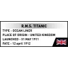 Kit di montaggio Cobi R.M.S. Titanic, 848 pezzi, modello nave da collezione