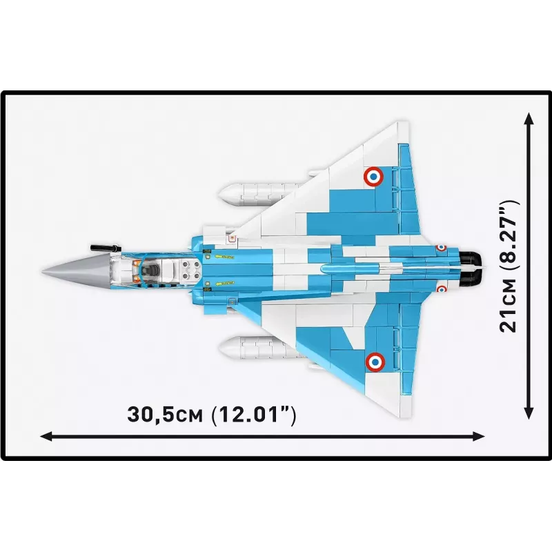 Kit modello Cobi Mirage 2000-5F Brick, serie Armed Forces, 495 pezzi, scala 1:48