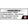 Kit modello Cobi Mirage 2000-5F Brick, serie Armed Forces, 495 pezzi, scala 1:48