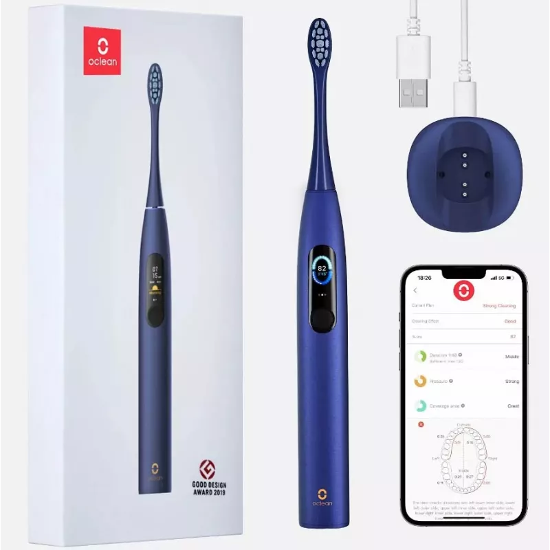 Spazzolino sonico Oclean X PRO blu