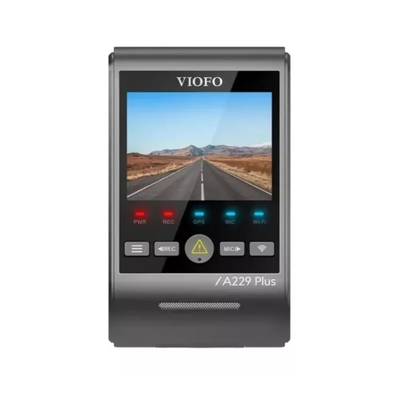 Dashcam VIOFO A229 PLUS 1CH-G GPS — 1 canale, 2560×1440, GPS, Wi-Fi, display 2,4 pollici, MicroSD fino a 512GB