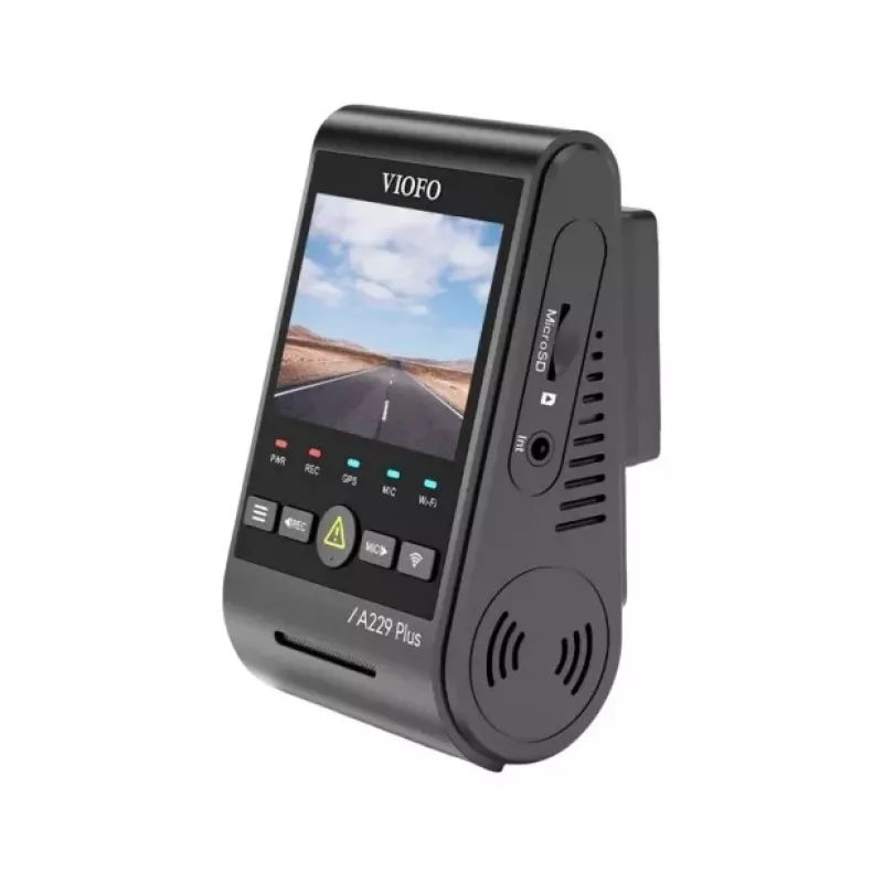 Dashcam VIOFO A229 PLUS 1CH-G GPS — 1 canale, 2560×1440, GPS, Wi-Fi, display 2,4 pollici, MicroSD fino a 512GB