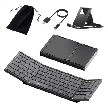 Tastiera Bluetooth full-size senza fili Inateck N0135 nera — QWERTZ, switch a forbice