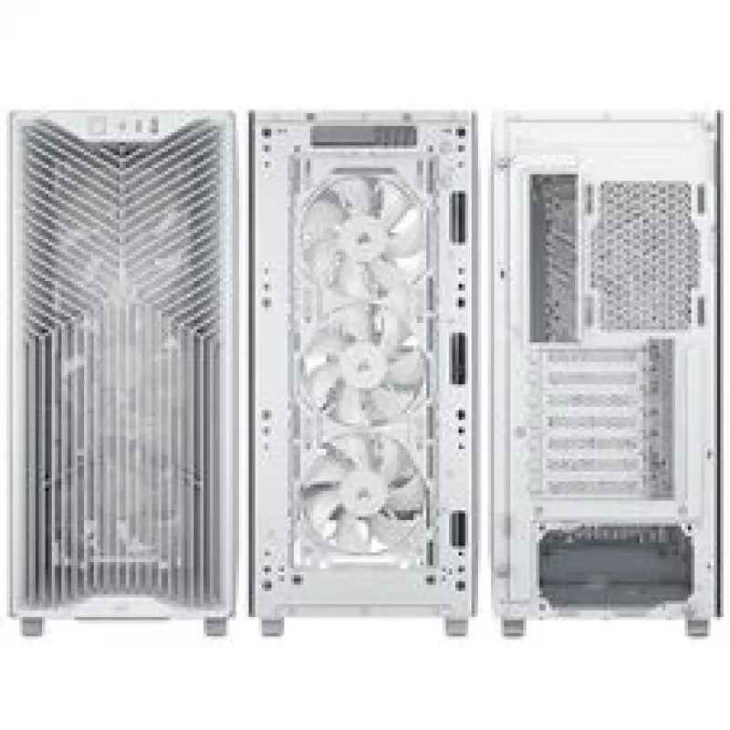 Case PC Corsair 3200D RS, midi tower, ATX, vetro temperato - bianco