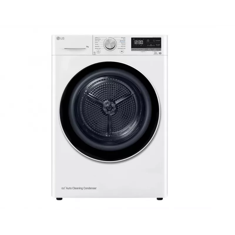 LG RH90V9AV4N, pompa di calore, 9 kg, profondità 66 cm - asciugatrice