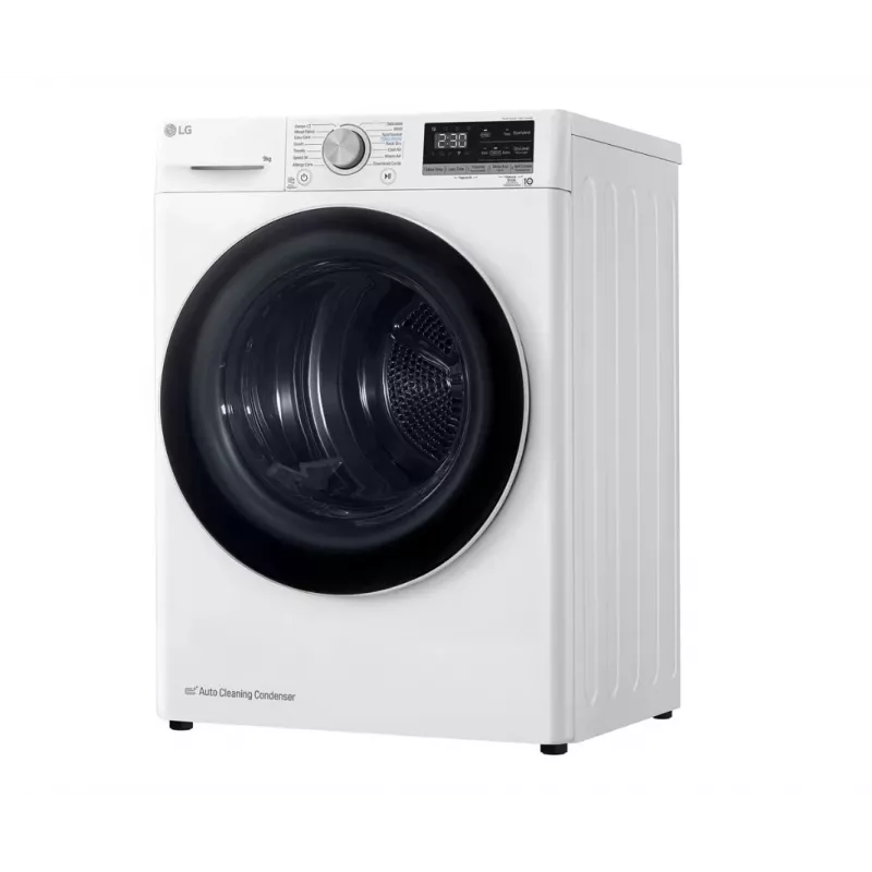 LG RH90V9AV4N, pompa di calore, 9 kg, profondità 66 cm - asciugatrice