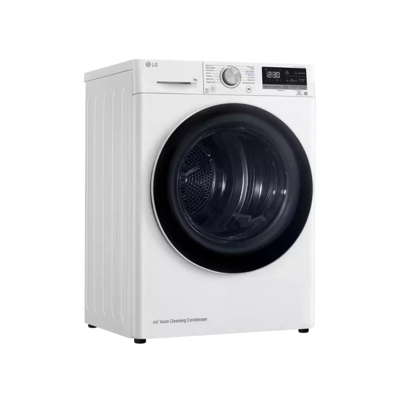 LG RH90V9AV4N, pompa di calore, 9 kg, profondità 66 cm - asciugatrice