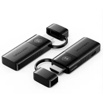 Trasmettitore/ricevitore video I/O HDMI nero ADKB0 Vention
