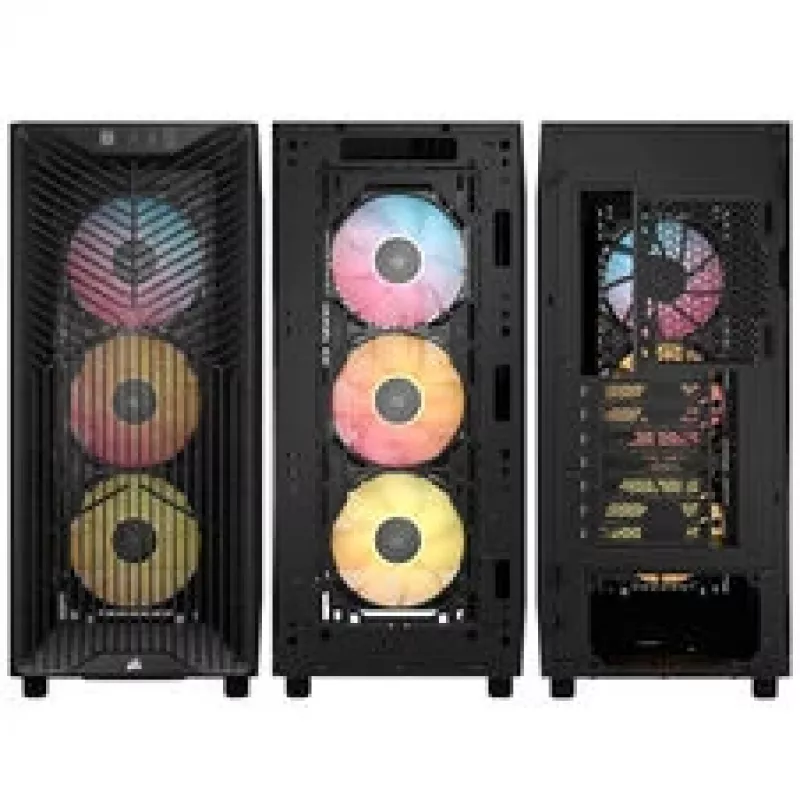 Case PC Corsair 3200D RS ARGB, Midi-Tower, ATX, vetro temperato - grigio