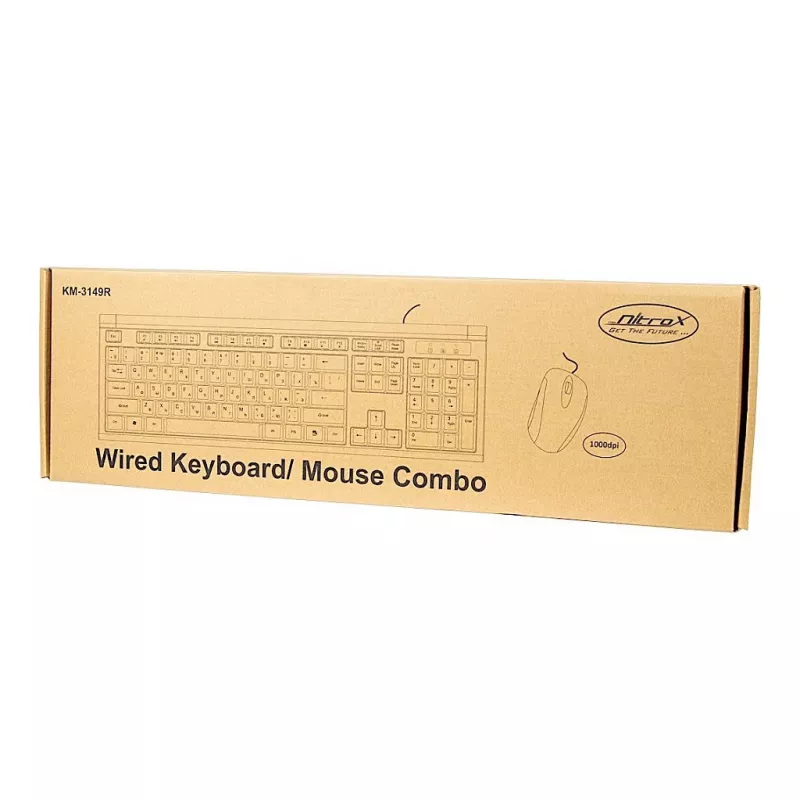 Tastiera Inter-Tech KM-3149R mouse incluso Home USB QWERTY