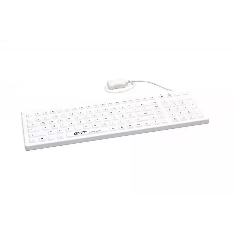 Tastiera GETT CleanType Prime Pro+ Medical tedesca bianca