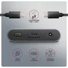 Case esterno AXAGON EEM2-20GD USB-C 20 Gbps per due SSD M.2 NVMe con clonazione hardware