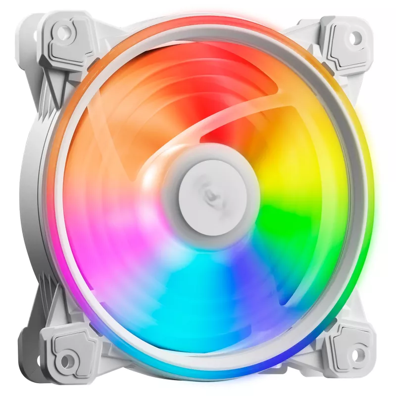 Ventola XPG HURRICANE 120 ARGB PWM bianca, 12 cm, 600 RPM, 2000 RPM, bianco