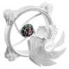 Ventola XPG HURRICANE 120 ARGB PWM bianca, 12 cm, 600 RPM, 2000 RPM, bianco