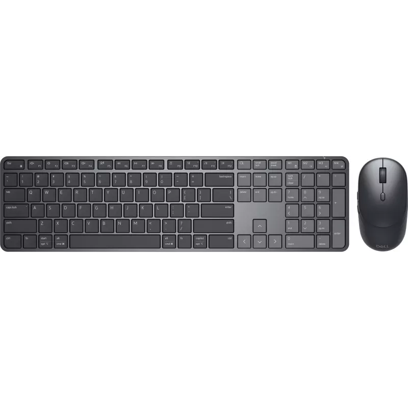 DELL Pro 7 sottile KM726 tastiera mouse inclusi Home/Office RF Wireless + Bluetooth QWERTZ tedesco nero