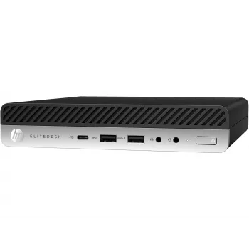 T1A HP EliteDesk 800 G5 ricondizionato Intel® Core™ i5 i5-9500 8 GB DDR4-SDRAM 256 GB SSD Windows 11 Pro Mini-PC nero, argento