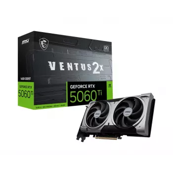 Scheda grafica MSI GeForce RTX 5060 Ti 16 GB GDDR7, PCIe 5.0, 128-Bit, 2602 MHz Boost, 180 W, 2 ventole