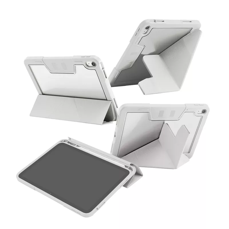 Custodia protettiva PanzerGlass CARE Essential per iPad 11 pollici (2025–2026) in grigio chiaro, modello CR43626