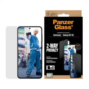 PanzerGlass Privacy pellicola proteggi schermo UWF - trasparente - Samsung Galaxy A57 5G pellicola proteggi schermo trasparente