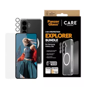 PanzerGlass CARE protezione display 3-in-1 per Samsung Galaxy S (2026) – PanzerGlass