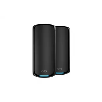NETGEAR Orbi 970 Series Quad-Band WiFi 7, confezione da 2 Quad-Band (2,4 GHz / 5 GHz-1 / 5 GHz-2 / 6 GHz) Wi-Fi 6 (802.11ax) nero 3 interni