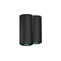 NETGEAR Orbi 970 Series Quad-Band WiFi 7, confezione da 2 Quad-Band (2,4 GHz / 5 GHz-1 / 5 GHz-2 / 6 GHz) Wi-Fi 6 (802.11ax) nero 3 interni