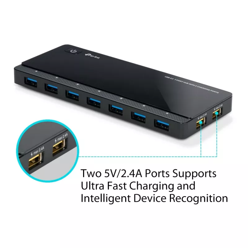 TP-Link UH720 USB 3.2 Gen 1 (3.1 Gen 1) Micro-B 5000 Mbit/s nero