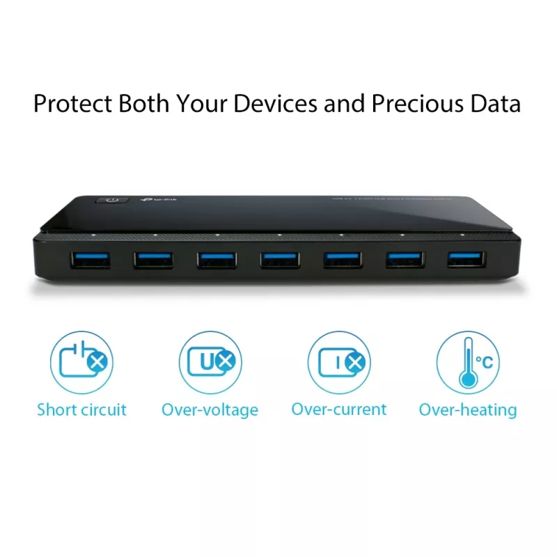 TP-Link UH720 USB 3.2 Gen 1 (3.1 Gen 1) Micro-B 5000 Mbit/s nero
