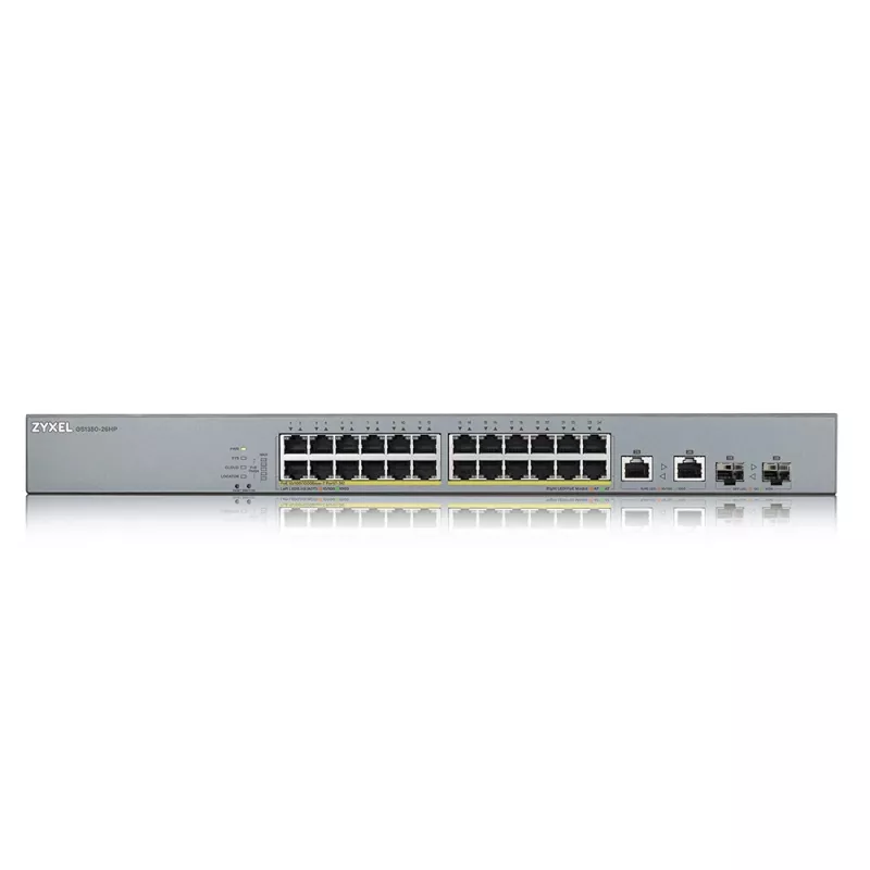 Zyxel GS1350-26HP-EU0101F switch di rete gestito L2 Gigabit Ethernet (10/100/1000) Power over Ethernet (PoE) grigio