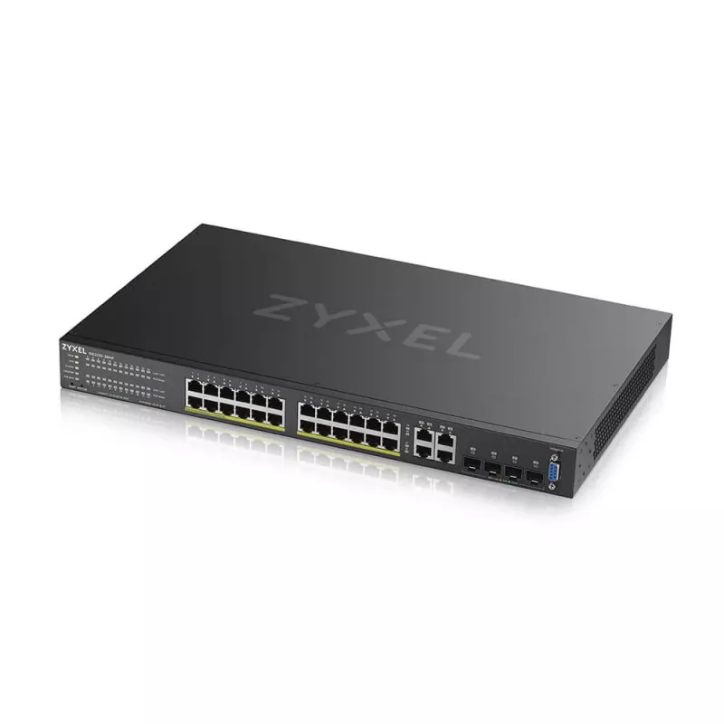 Zyxel GS2220-28HP-EU0101F switch di rete gestito L2 Gigabit Ethernet (10/100/1000) Power over Ethernet (PoE) nero