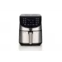 Ariete 4628 Airy Fryer Metal 7L, friggitrice ad aria calda, 1800 W, capacità 7L, capacità di cottura 2,8 kg, 12 programmi preimpostati, funzione Max Crisp, temperatura fino a 200 °C, cestello antiaderente con griglia, metallo