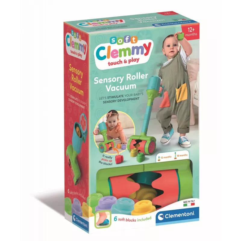 Clementoni Clemmy aspirapolvere morbido, costruzioni, 1 anno/i, 6 pezzi, 110 g