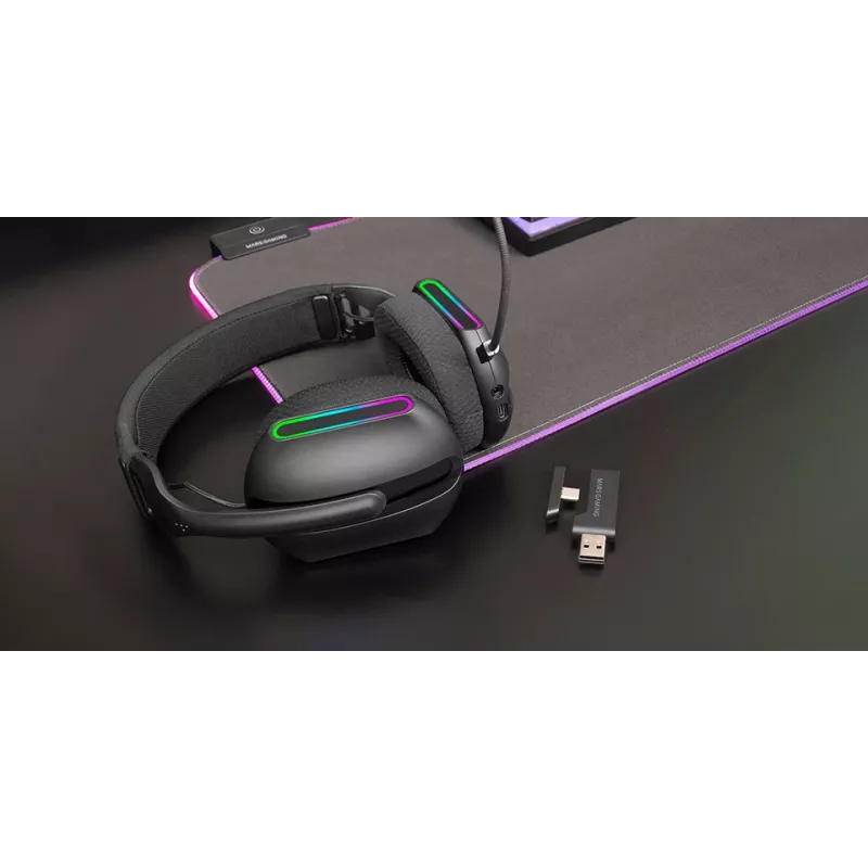 Mars Gaming MHW-PRO headset con filo e senza fili archetto USB Type-C Bluetooth nero