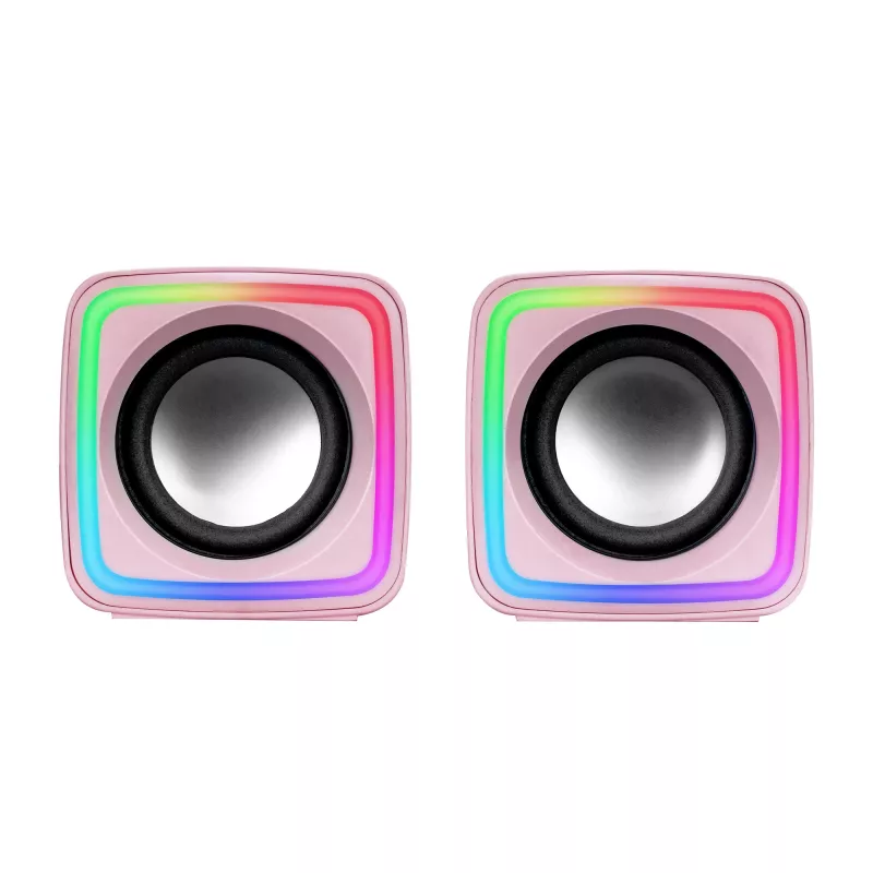 Mars Gaming MSCUBEP rosa diffusori da gaming RGB compatti 8W processore audio DSP