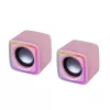 Mars Gaming MSCUBEP rosa diffusori da gaming RGB compatti 8W processore audio DSP