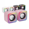 Mars Gaming MSCUBEP rosa diffusori da gaming RGB compatti 8W processore audio DSP