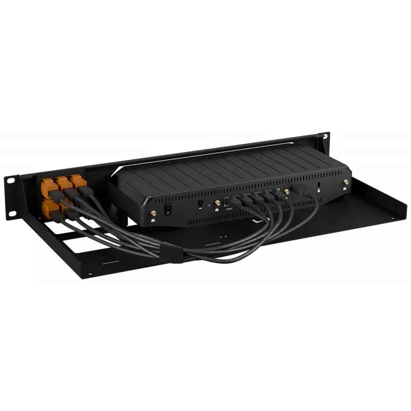 Rackmount.IT staffa rack per Cradlepoint E400 RM-CR-T5, staffa di montaggio in metallo per dispositivo di rete