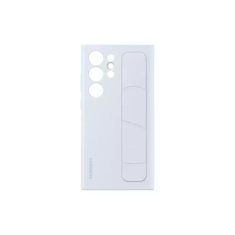 Standing Grip custodia in silicone per Samsung Galaxy S24 Ultra – azzurro, compatibile con 6,8