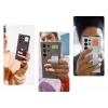 Standing Grip custodia in silicone per Samsung Galaxy S24 Ultra – azzurro, compatibile con 6,8
