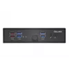 Shuttle XPC barebone slim DS50U, Intel Celeron 7305, 2x LAN (1x 2.5Gbit, 1x 1Gbit), 1x COM, 1x HDMI, 1x DP, 1x VGA, senza ventola, funzionamento continuo 24/7
