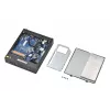 Shuttle XPC barebone slim DS50U, Intel Celeron 7305, 2x LAN (1x 2.5Gbit, 1x 1Gbit), 1x COM, 1x HDMI, 1x DP, 1x VGA, senza ventola, funzionamento continuo 24/7