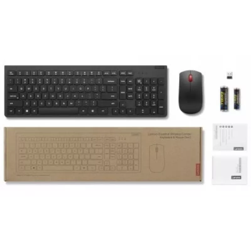 Tastiera e mouse wireless Lenovo 4X31N50746 QWERTY US-inglese nero