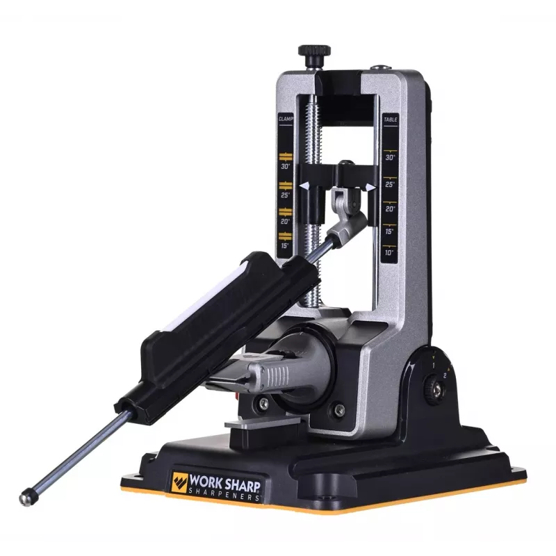 Affilacoltelli Work Sharp Professional Precision Adjust 09DX068 — affilatore a passaggio, angolo regolabile, nero, custodia in nylon
