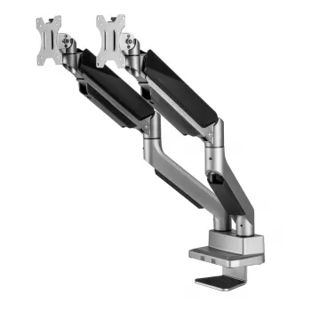 Supporto universale Ergo Office da scrivania per due monitor, molla a gas 17-35 15kg, VESA 75x75 / 100x100, ER-446