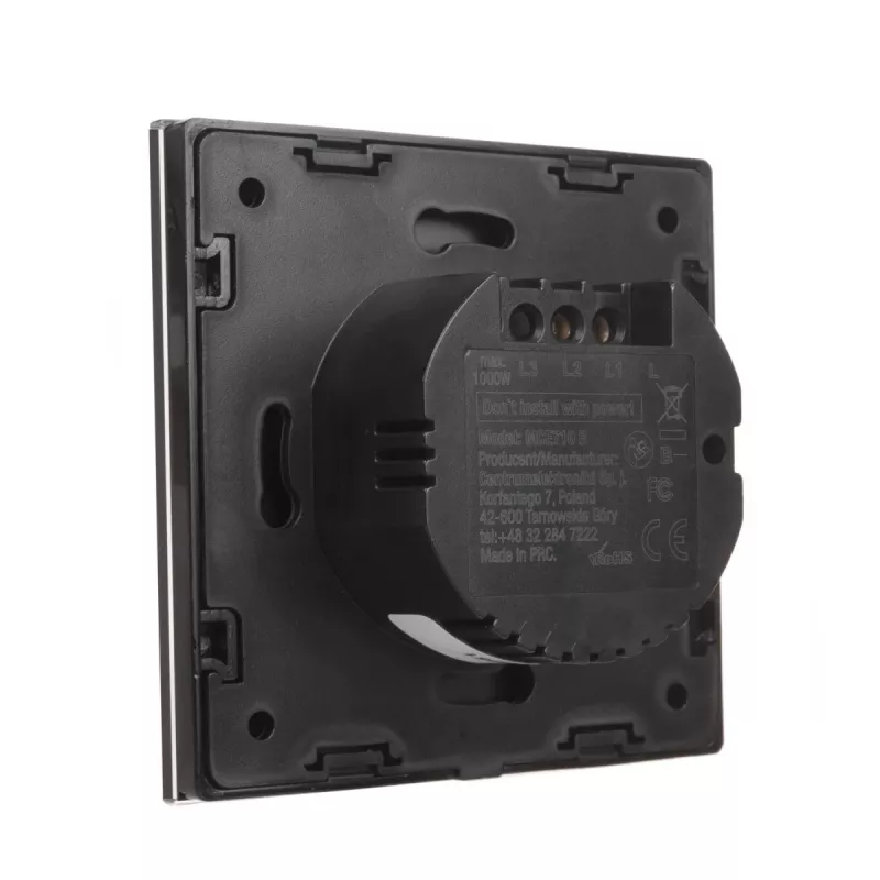 Interruttore a sfioramento deviatore interruttore luce invertitore interruttore a parete interruttore scala con retroilluminazione LED a colore variabile interruttore da incasso 1 modulo rotondo bianco