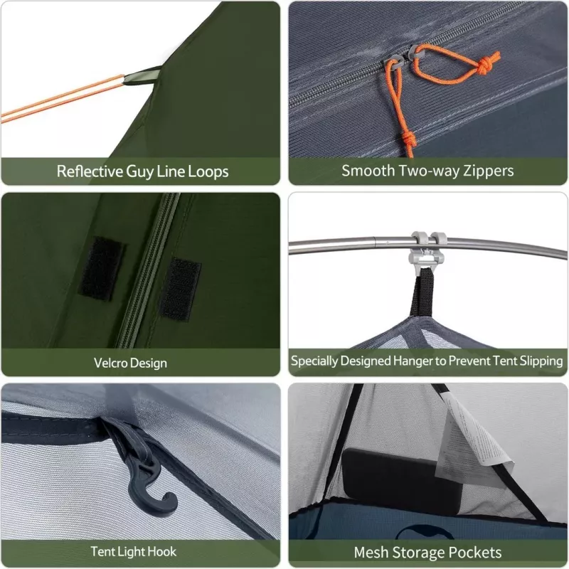 Tenda da ciclismo ultraleggera 1 nh18a095-d-forest verde NATUREHIKE